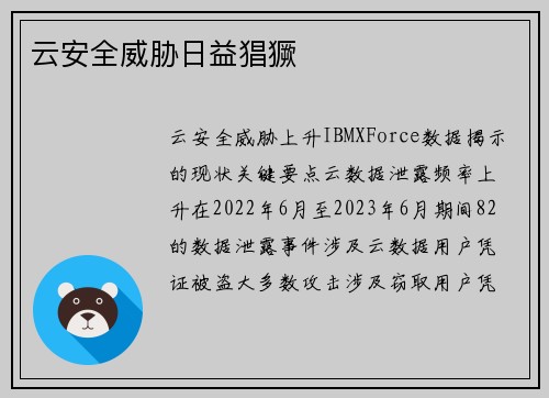 云安全威胁日益猖獗 